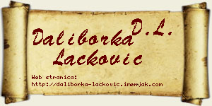 Daliborka Lacković vizit kartica